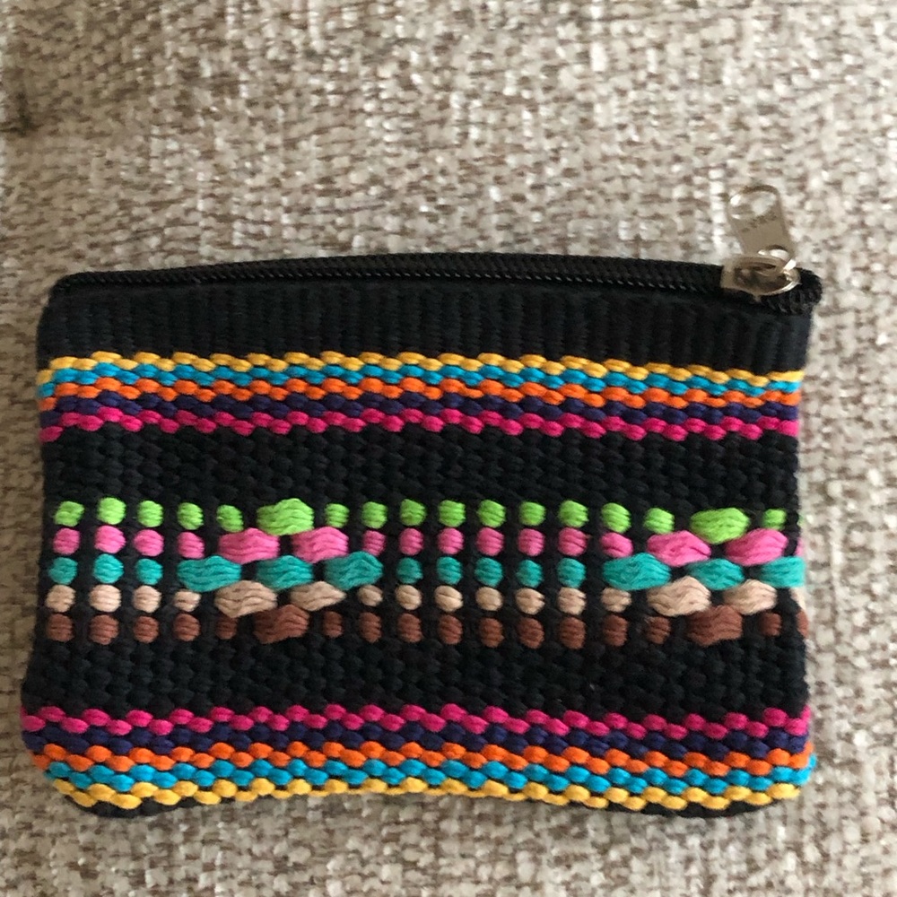 Woven coin purse small